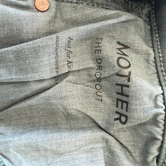 NWT Mother 'The Dropout' in 'Just for Kicks'-teal/green - Picture 9 of 9